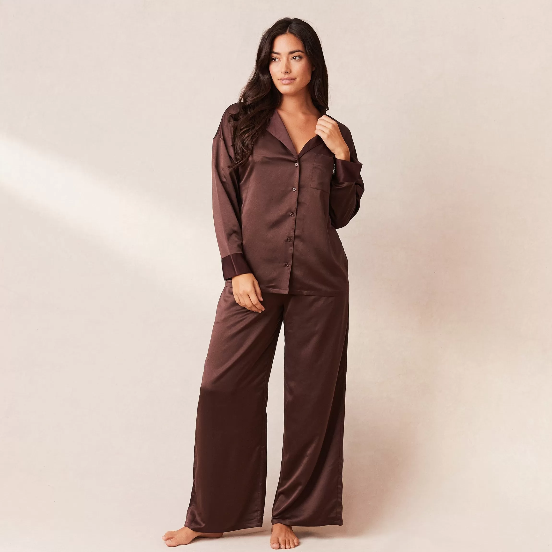 Kvinna Lounge Underwear Classic Satin Pyjamabyxor