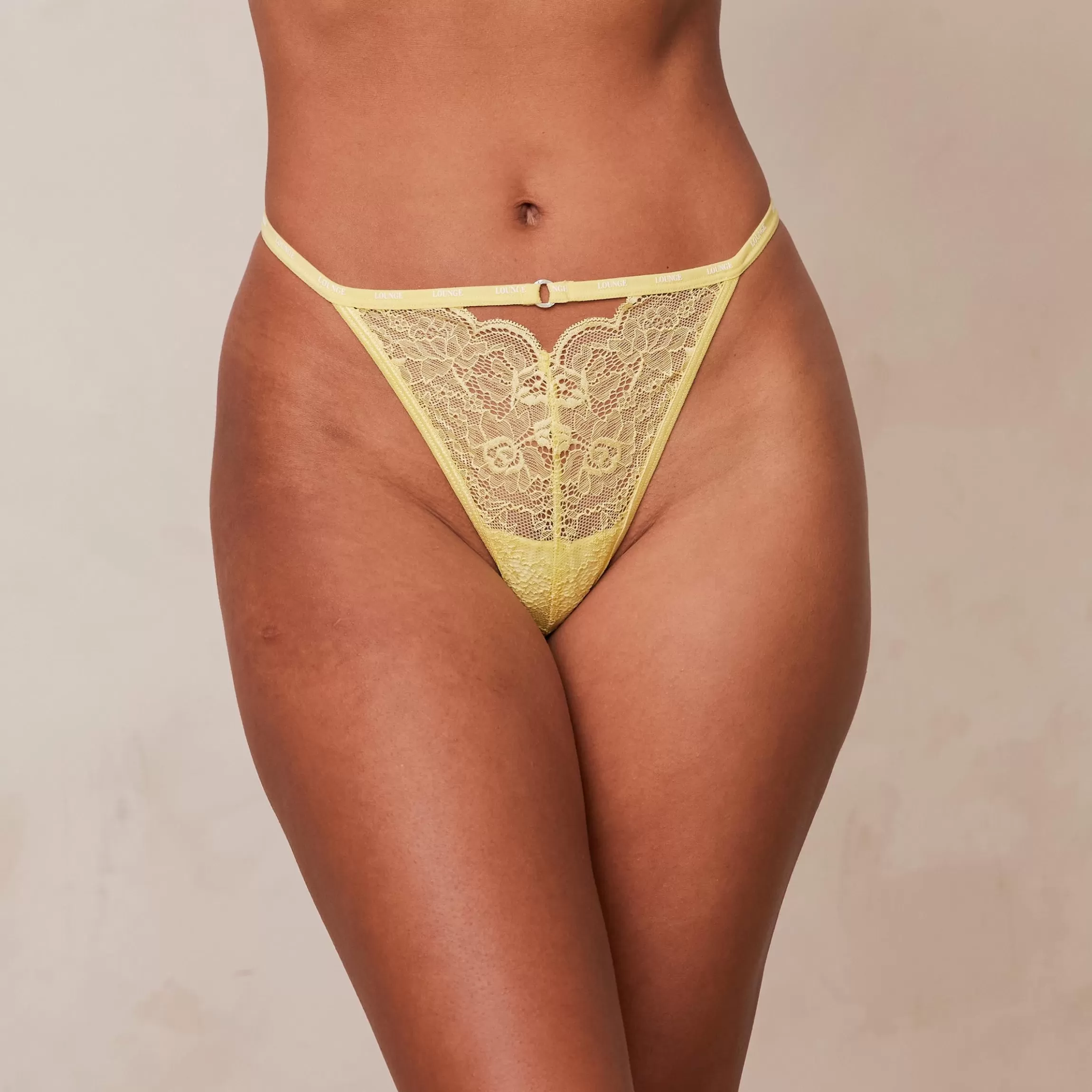 Kvinna Lounge Underwear Peephole Lace Strappy G-String