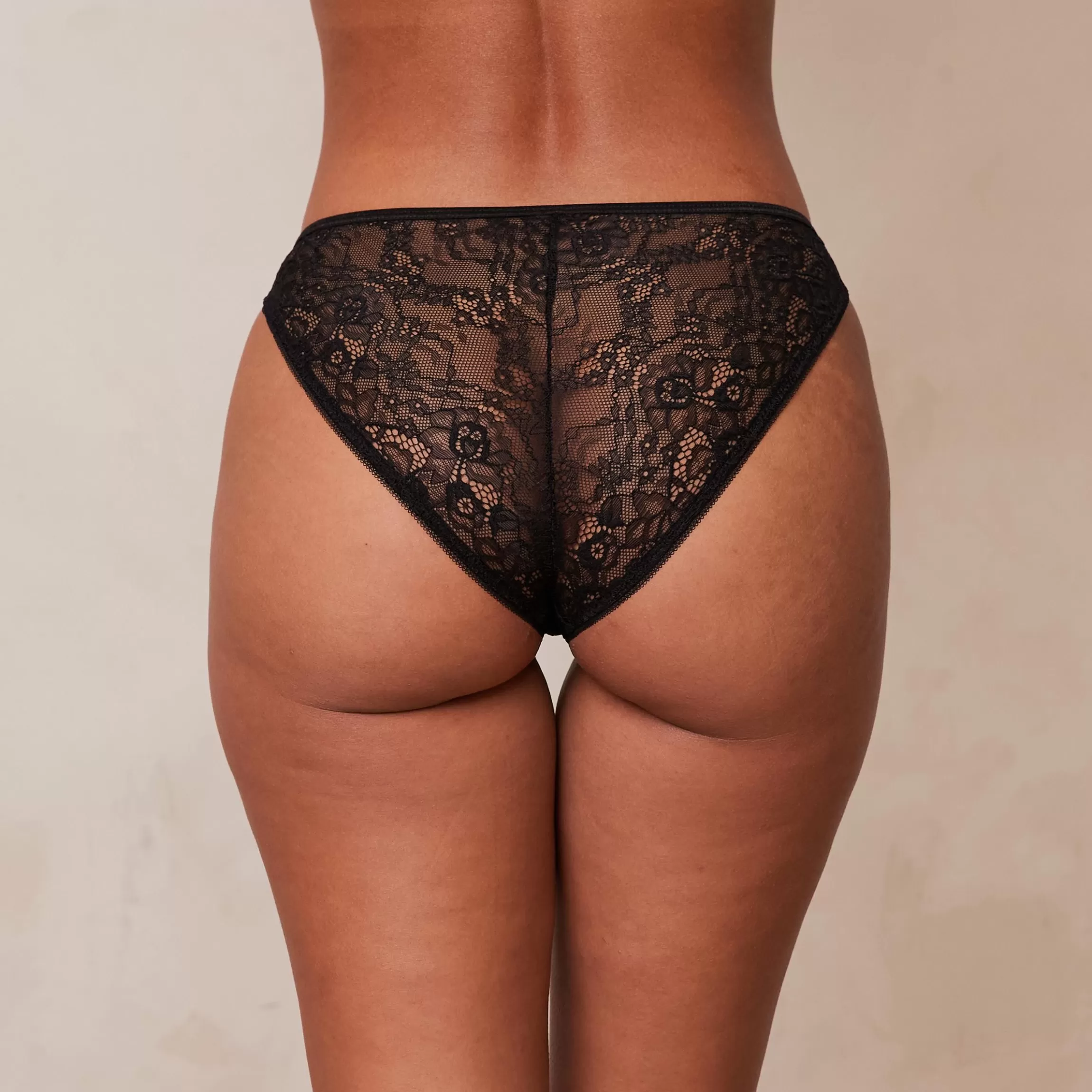 Kvinna Lounge Underwear Picot Edged Lace Cheeky Trosor