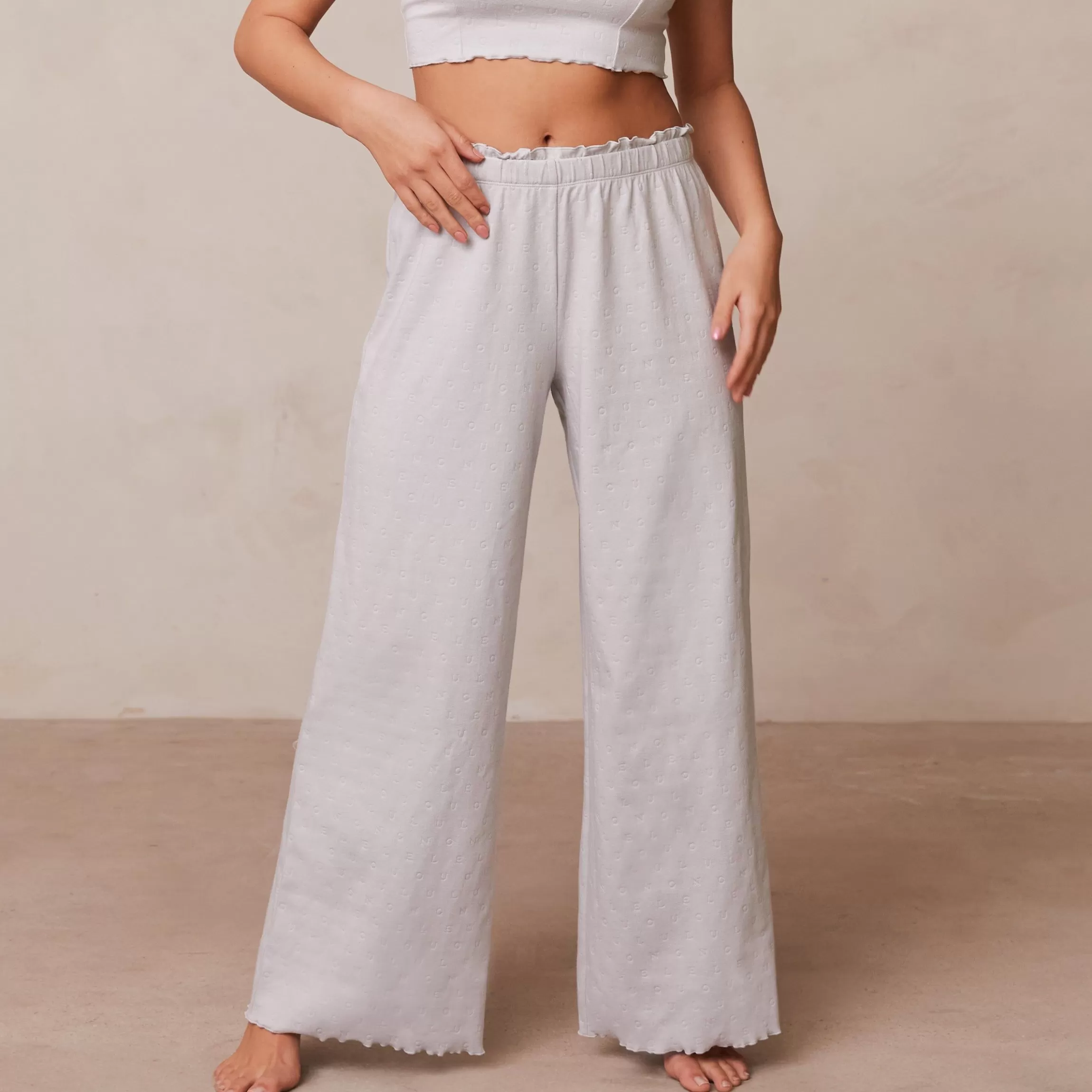 Kvinna Lounge Underwear Ruffle Pyjama Byxor