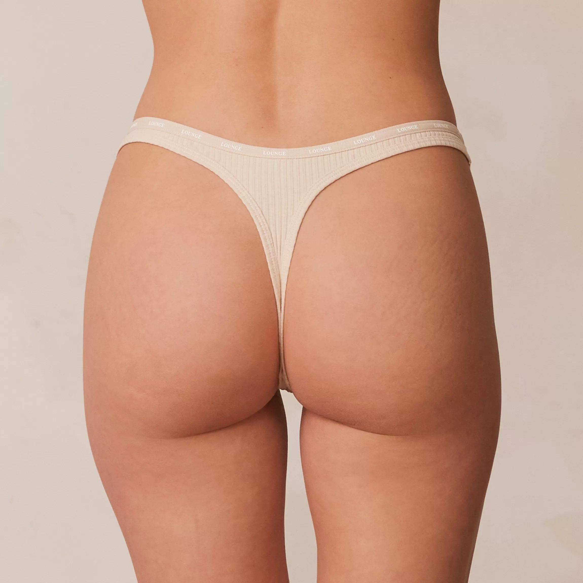 Kvinna Lounge Underwear So Soft Ribbed Stringtrosor